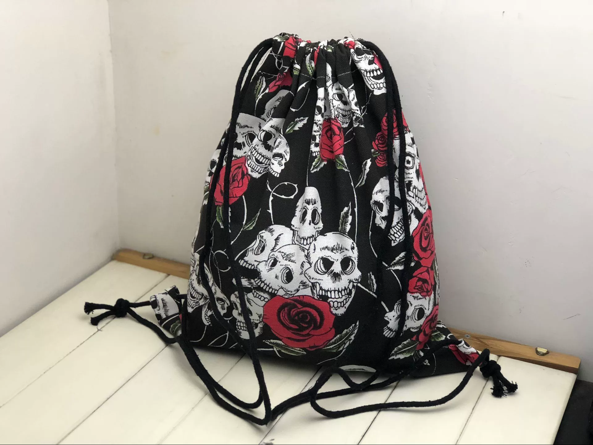Drawstring Sports Backpack - Spacious Travel Bag for Basketball/Football, Worn on Shoulder