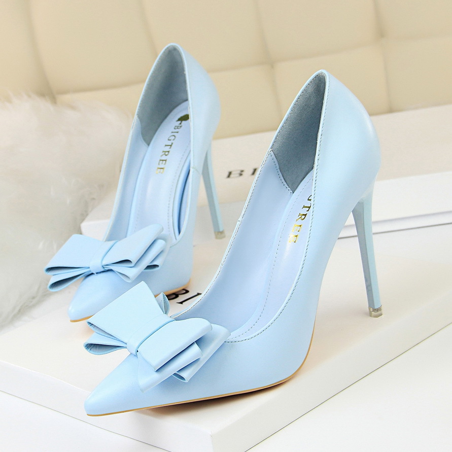 Women's Korean fashion sweet high heels, thin heels, slim high heels ...