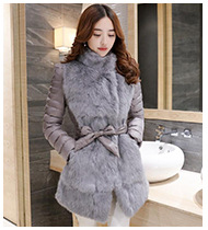 Manteau femme en Poil de lapin + fibre de polyester - Ref 3416410 Image 13