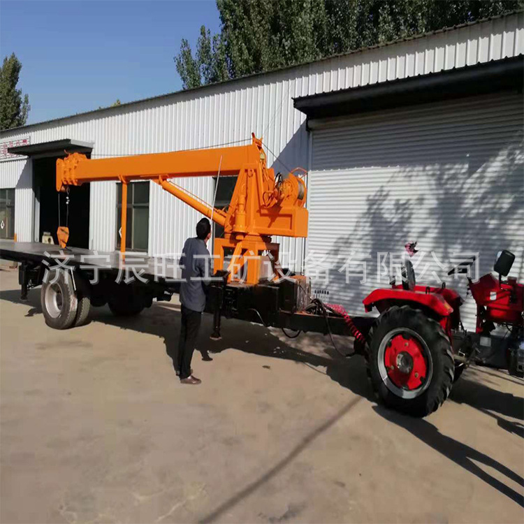 辰旺厂销售拖拉机随车吊 拖拉机平板吊 建筑农用小吊机