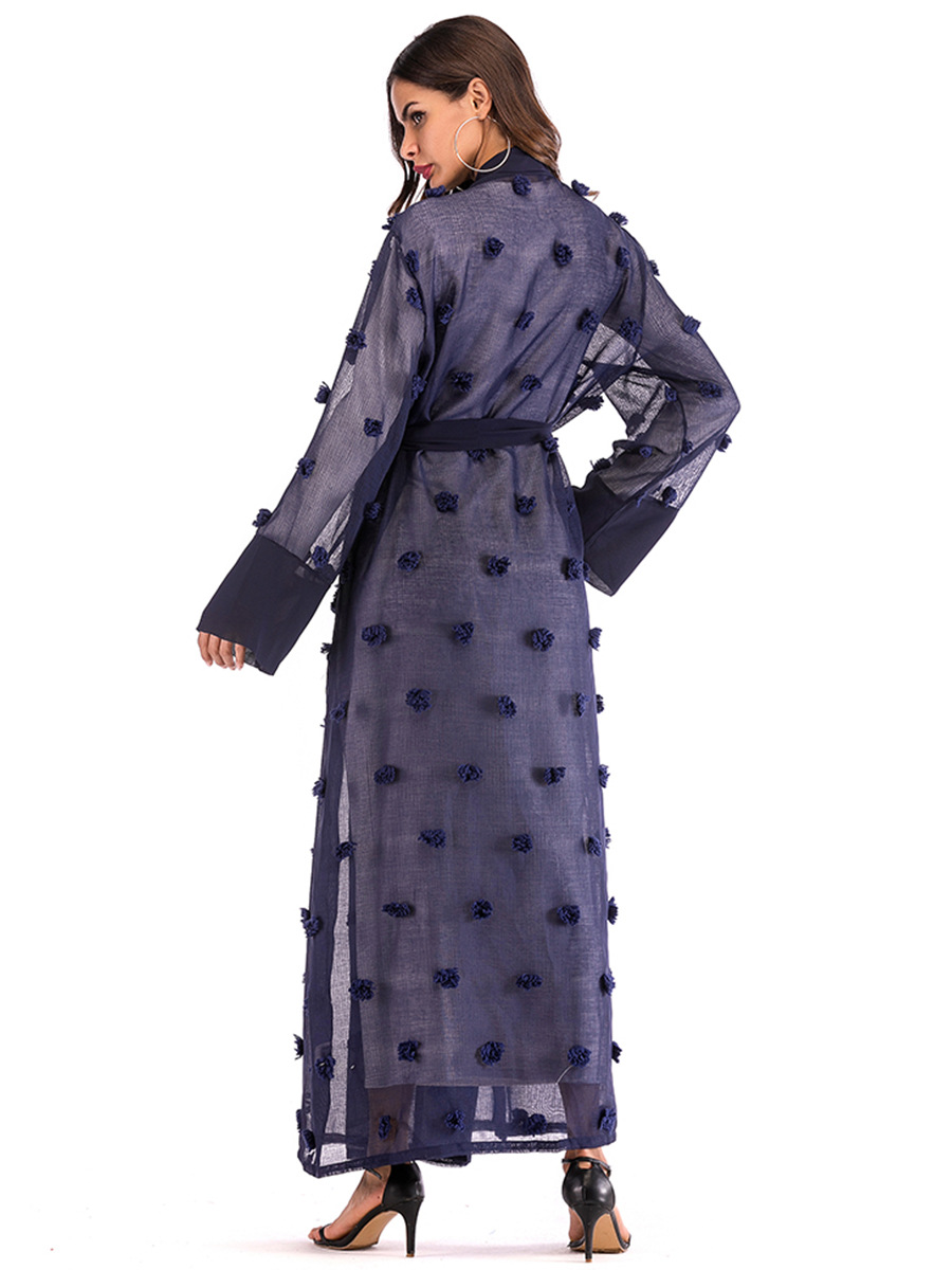 Title 7, Kadınlar için 3D Çiçek Örgü Gevşek Dantel Uzun ...