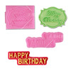 DIY Happy Birthday Birthday Happy Silicone Mold Handmade Flond Sugar Cake Model Flinking Tool Egg