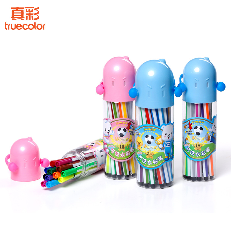 True color 2189 washing Watercolor pen 12 colour 24 colour 36 children Watercolor Painting Pen Coloring pen wholesale