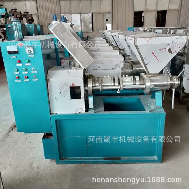 青茶籽榨油生产线全自动螺旋榨油机 小型花生玉米 菜籽精炼榨油机