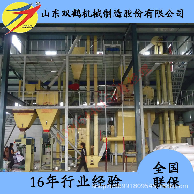大型肉鸡颗粒饲料加工设备 生产线 蛋鸡饲料机组价格双鹤颗粒机械