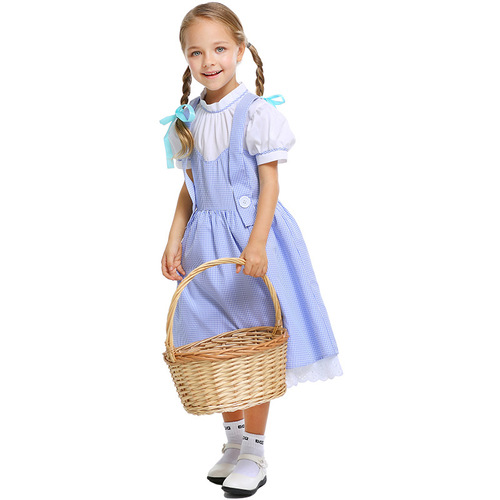 Amazon source of Halloween costumes for girls, cosplay costumes, stage drama performance costumes, Dorothy dress