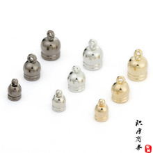 跨境电镀流苏帽子DIY饰品配件时尚多色塑料ccb吊钟金银枪黑