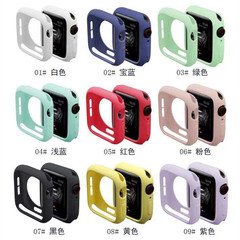 Suitable for Apple watch case 6th generation candy color protective case iwatch 12345th generation TPU silicone protective case soft cover