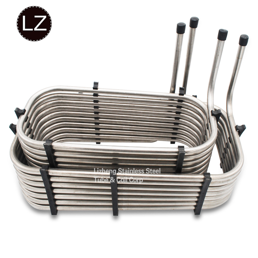 热销 定制方型不锈钢盘管，用于饮料机，方形饮料冷却器