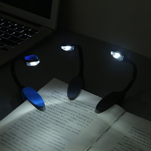 LED clip book lamp student eye protection reading lamp twistable lighting night light clip lamp