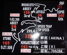 汽车车贴纸 后档玻璃贴 头文字D 反光赛道地图贴-日本秋名山赛道