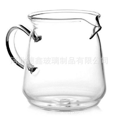 玻璃公道杯耐热加厚功夫茶具配件带过滤茶漏分茶器茶海公杯过滤网|ru