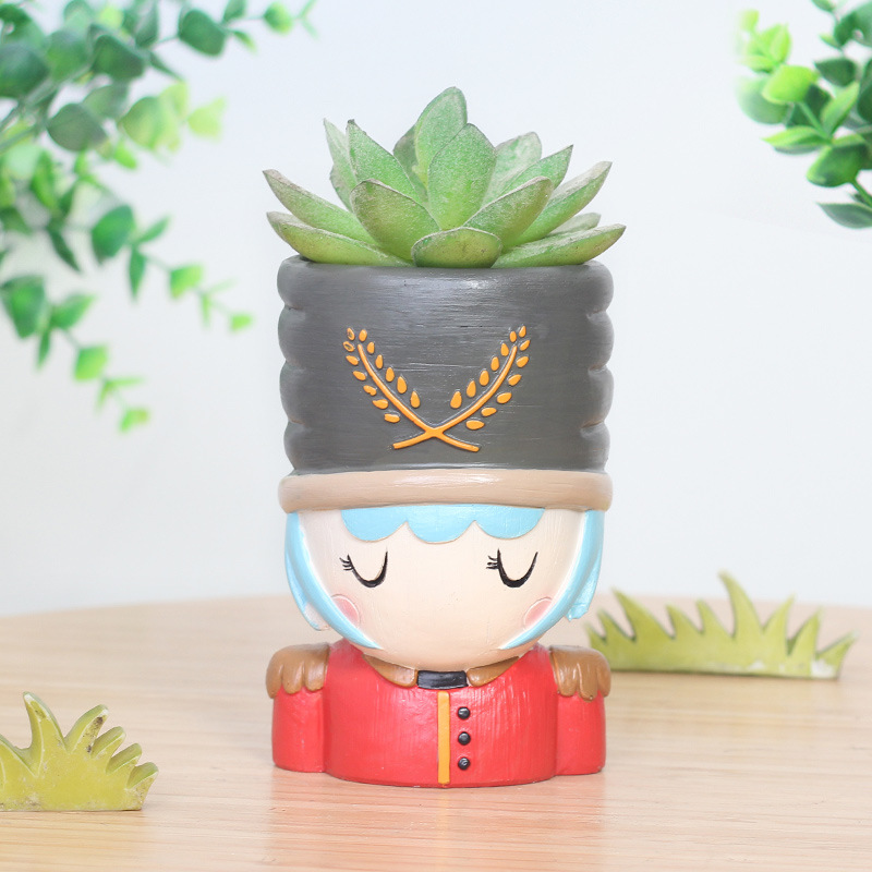 Chậu Cây Resin Chậu cây mọng nước cổ tích resin phong cách châu Âu, chậu mini hoạt hình, trang trí nhà (RG-270)