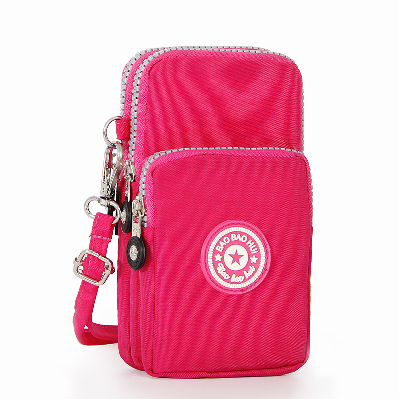 2019新款休闲帆布手机包女斜跨包零钱袋迷你挂脖包女士单肩小包包