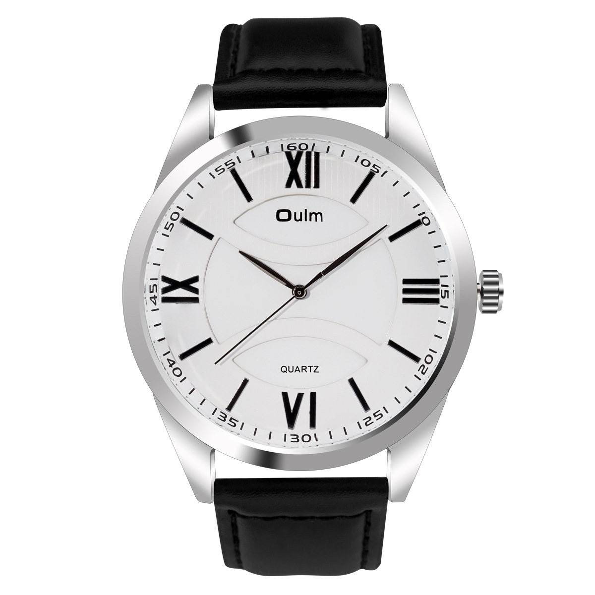 Oulm 3697 reloj de cuarzo para hombre reloj de negocios Correa impermeable reloj grande Placa de tres pines reloj coreano