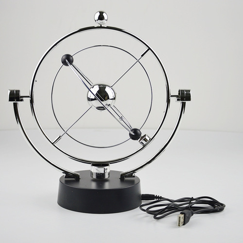 A603 classic desktop model rotating perpetual motion instrument magnetic rocker celestial orbit ornament usb decoration