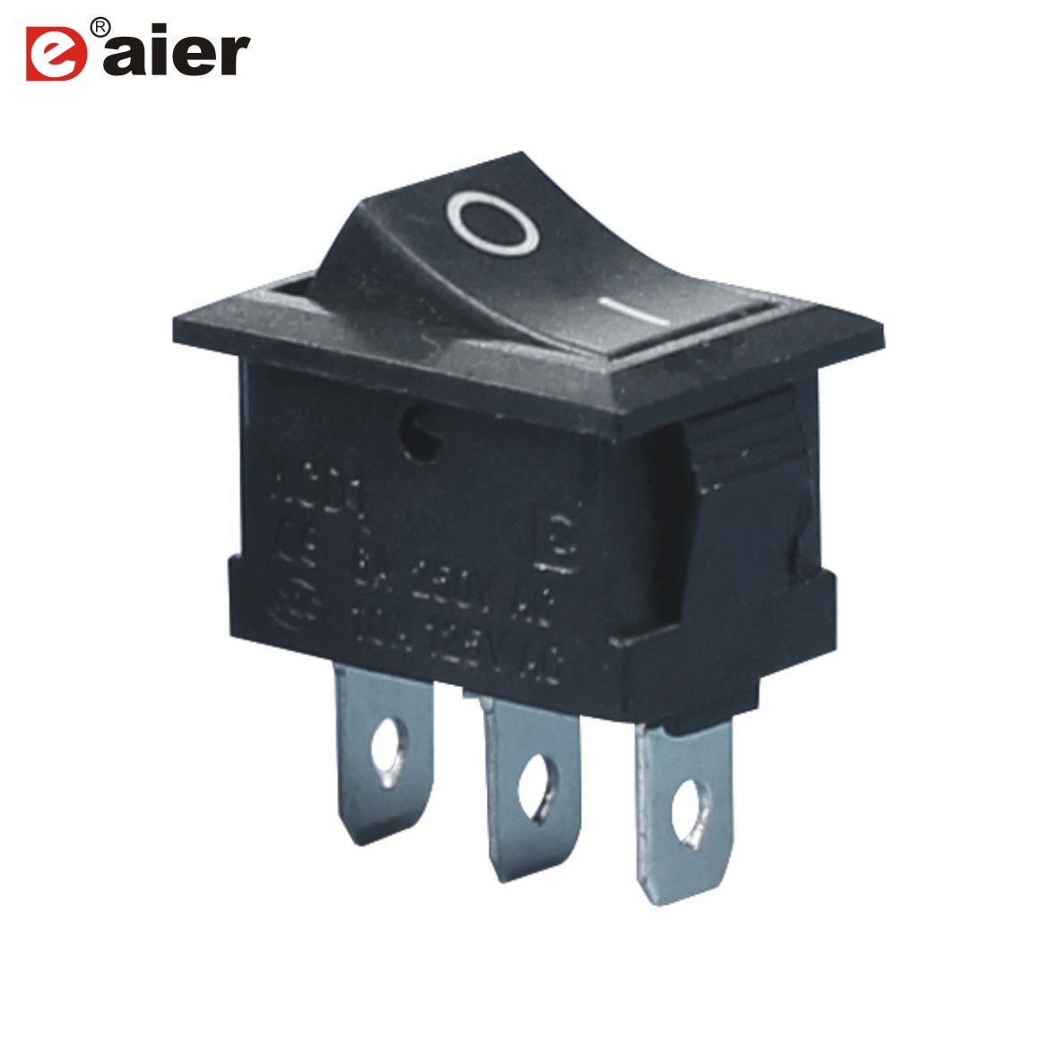 KCD1-102 小型3脚二档开关  船型开关 方形开关 红盖翘板开关