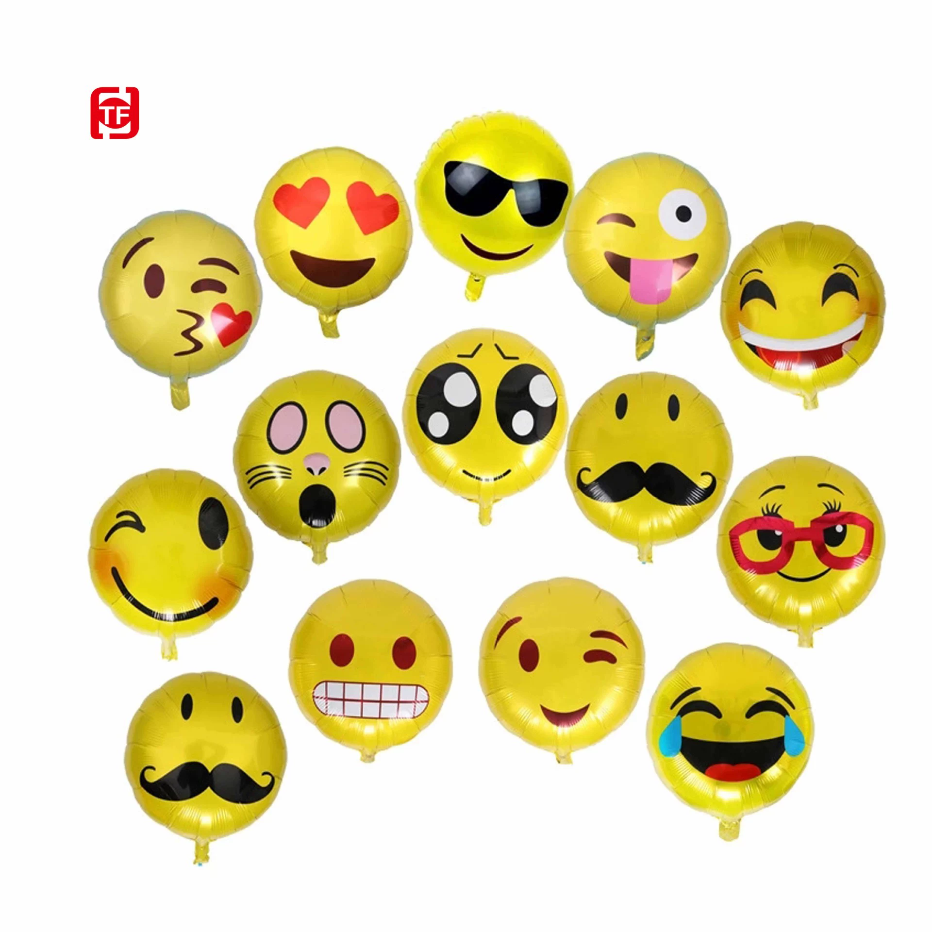 18 -inch round colored smiley emoticon symbol aluminum film aluminum foil balloon wedding wedding birthday birthday decorative supplies