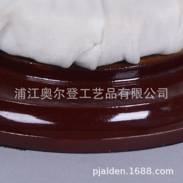 Wooden round box creative packaging custom essential oil bottle wooden box lacquered crystal perfume bottle 15ml set gift detail image 4