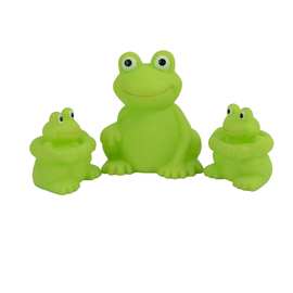 糖胶工艺 青蛙造型玩偶 青蛙套装 戏水玩偶 捏捏叫