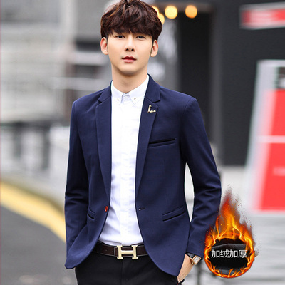 2019 new pattern Spring man leisure time suit Self cultivation have cash less than that is registered in the accounts Korean Edition Youth Solid Blazer coat Jacket