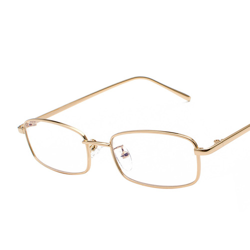 Jet 31035 European and American square sunglasses fashionable small frame metal glasses transparent ocean film street photography sunglasses