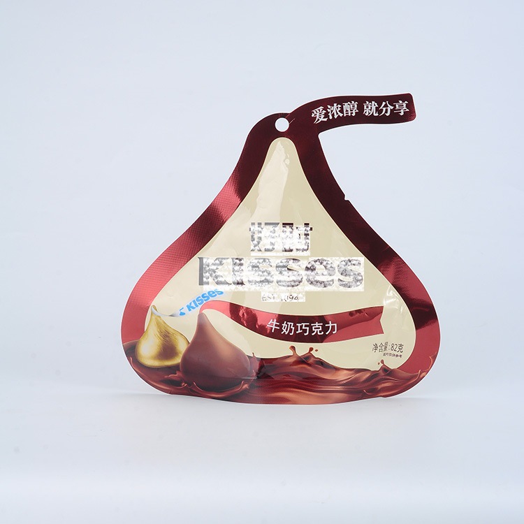 厂家直销 环保复合材料包装袋 巧克力休闲零食异形食品袋