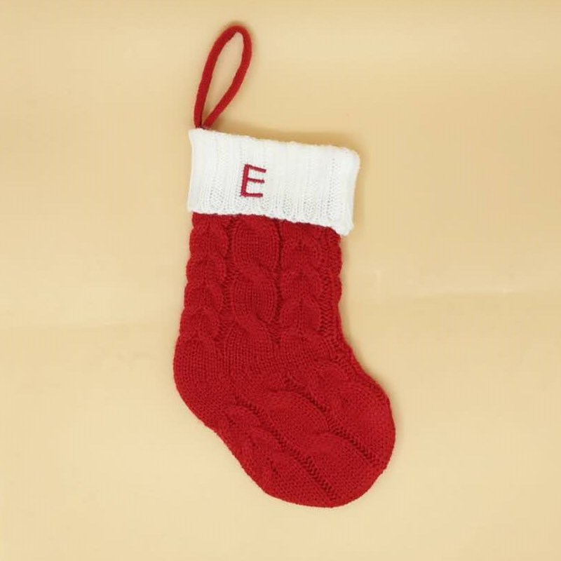 Calcetines de Navidad de lana jacquard regalo de Navidad calcetines de punto Medias de Navidad de acrílico