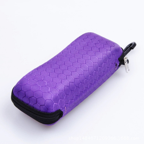 New anti-stress honeycomb zipper glasses case sunglasses case wholesale eva zipper bag black sunglasses sunglasses case