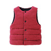 Children's double-sided vest for boys, warm top, jacket