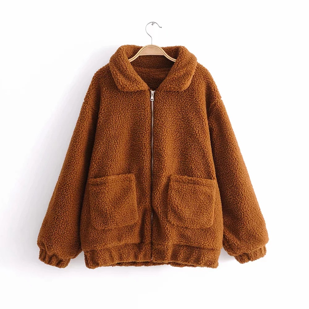 autumn and winter thick lamb wool coat  NSAC16298