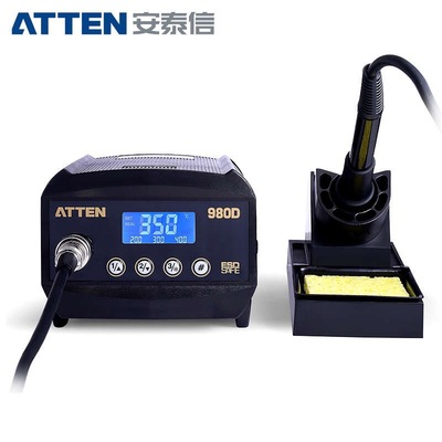 安泰信AT980D数显防静电无铅恒温控温电烙铁电焊台80W大功率焊台