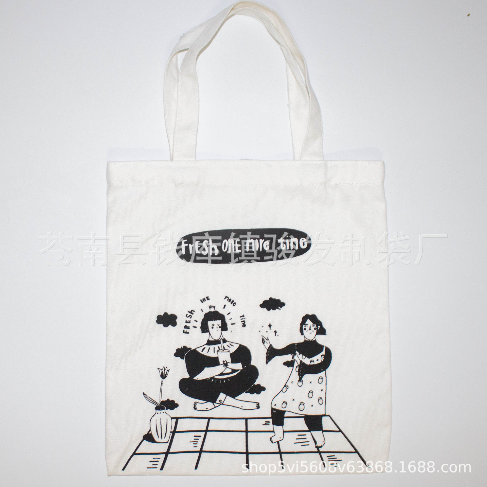 厂家LOGO棉布袋手提袋优质帆布手提袋休闲百搭量大从优