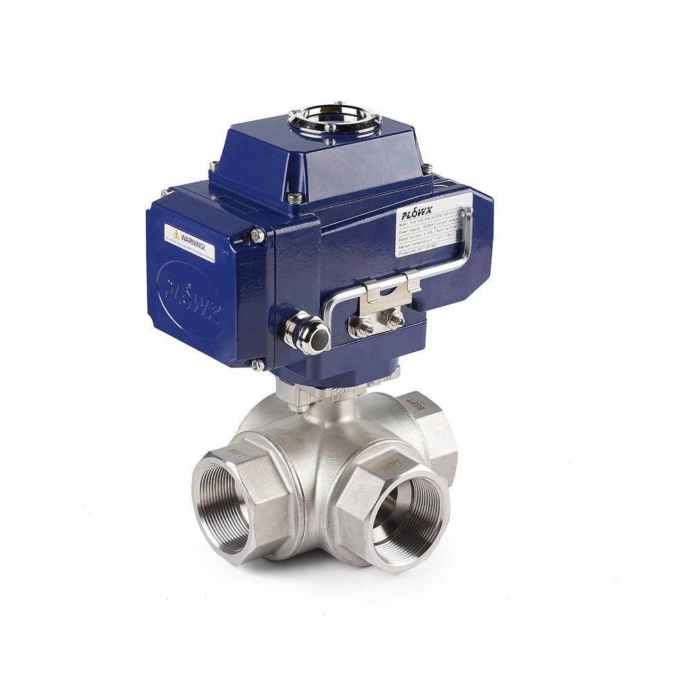电动三通螺纹球阀、FLOWX电动三通螺纹球阀