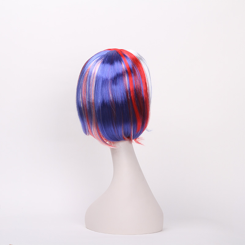 Newlook IMG-1282 nueva peluca de vacaciones de Bobo mixta multicolor