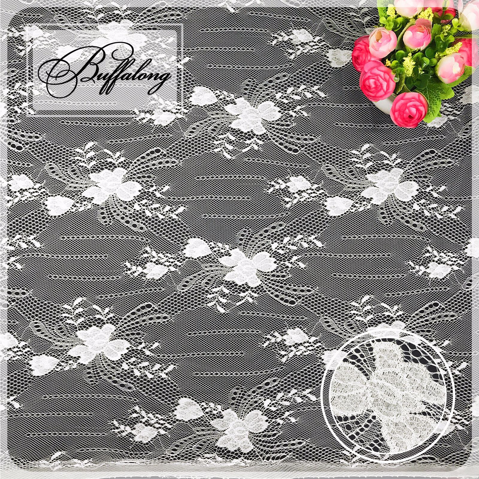 菱形小碎花蕾丝花边面料 高品质3D无弹锦纶网纱lace 窗帘箱包布料