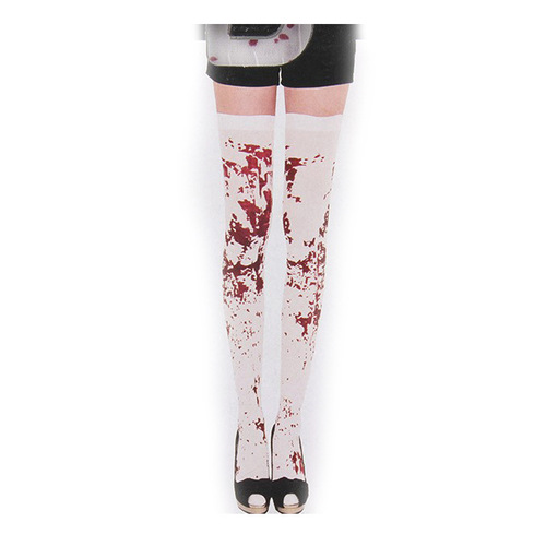 Halloween Bloody Socks, Skeleton Skeleton Socks Nurse Bloody Tights Costume Accessories for Cosplay Masquerade Party