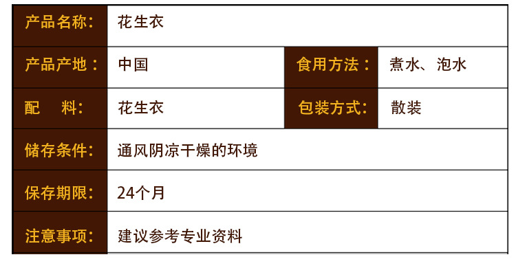 Peanut Skin (Arachis hypogaea) — Dried Red Seed Coat for Herbal Tea & Soup overview