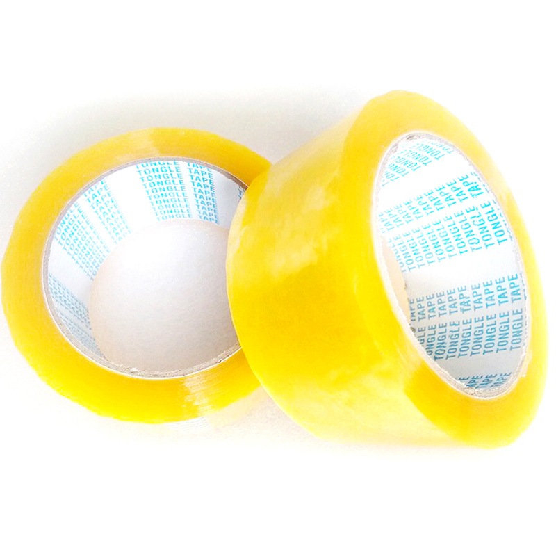 封箱膠紙批發57MM快遞封箱膠帶大碼透明膠帶肉厚12MM透明膠帶