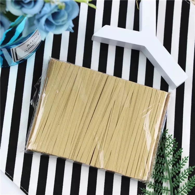 Крафт-бумага галстук проволока стяжка веревка цветок хлеб мешок подарок чай уплотнительная веревка 1000 штук