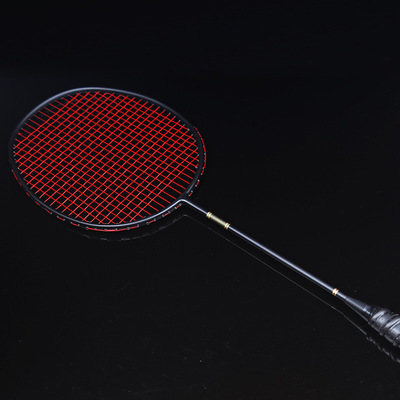 工厂批发定制免费刻字碳素全碳素羽毛球拍|ms