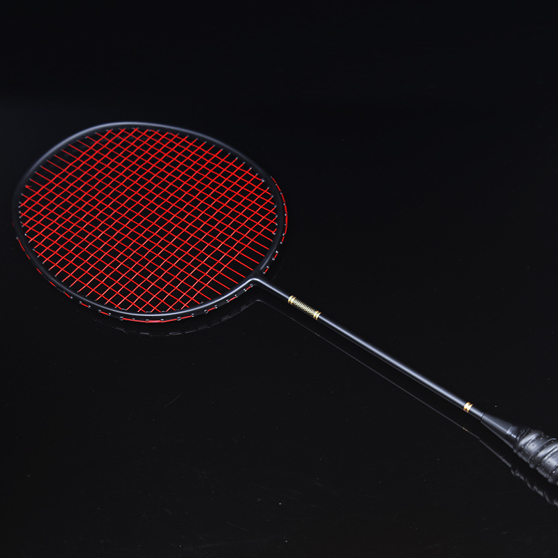 工厂批发定制免费刻字碳素全碳素羽毛球拍|ms