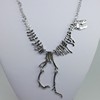 Necklace, dinosaur, metal skeleton, decorations, suitable for import, new collection, wholesale, European style