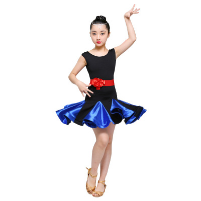 children Jinsirong Latin skirts Long sleeve Children's Dance girl level examination Latin Practice costume Autumn and winter