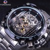 forsining European and American style man fashion leisure time Hollow Mechanics Movement Automatic mechanical watches