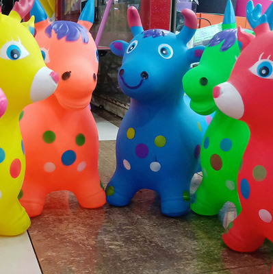 Manufactor Direct selling outdoors thickening explosion-proof pvc music Jumping horse Jumping deer Yiwu children inflation Toys wholesale