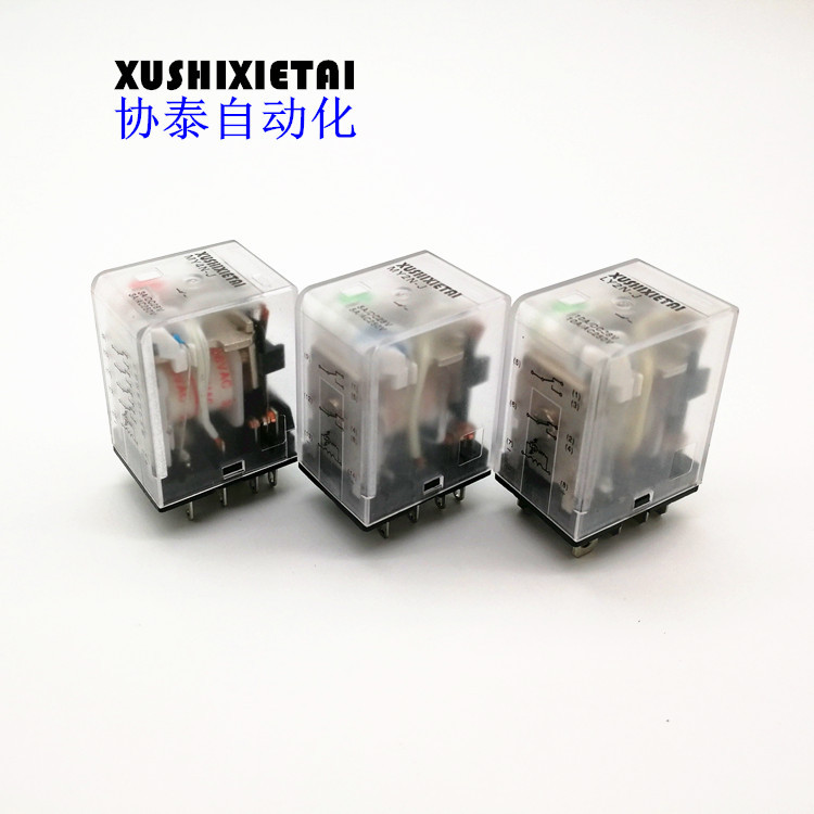 协泰高品质小型中间继电器 MY4N-J HH54P DC24V A级带灯厂家直销