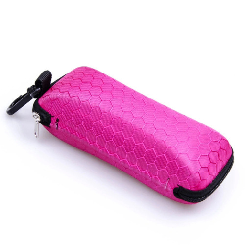 New anti-stress honeycomb zipper glasses case sunglasses case wholesale eva zipper bag black sunglasses sunglasses case