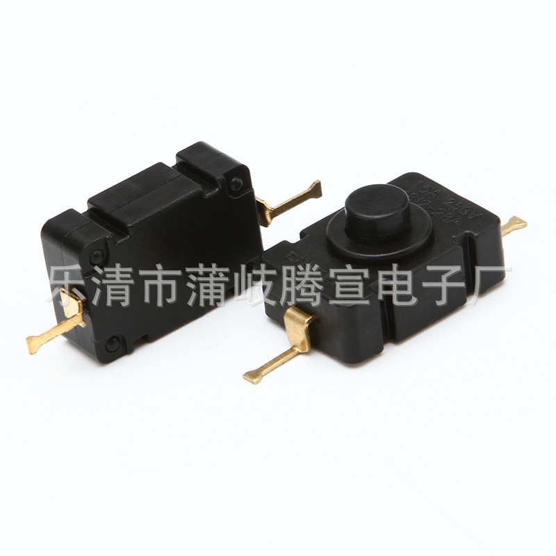 供应高品质 按钮开关A28弯脚 手电筒按钮开关电动工业防水按键