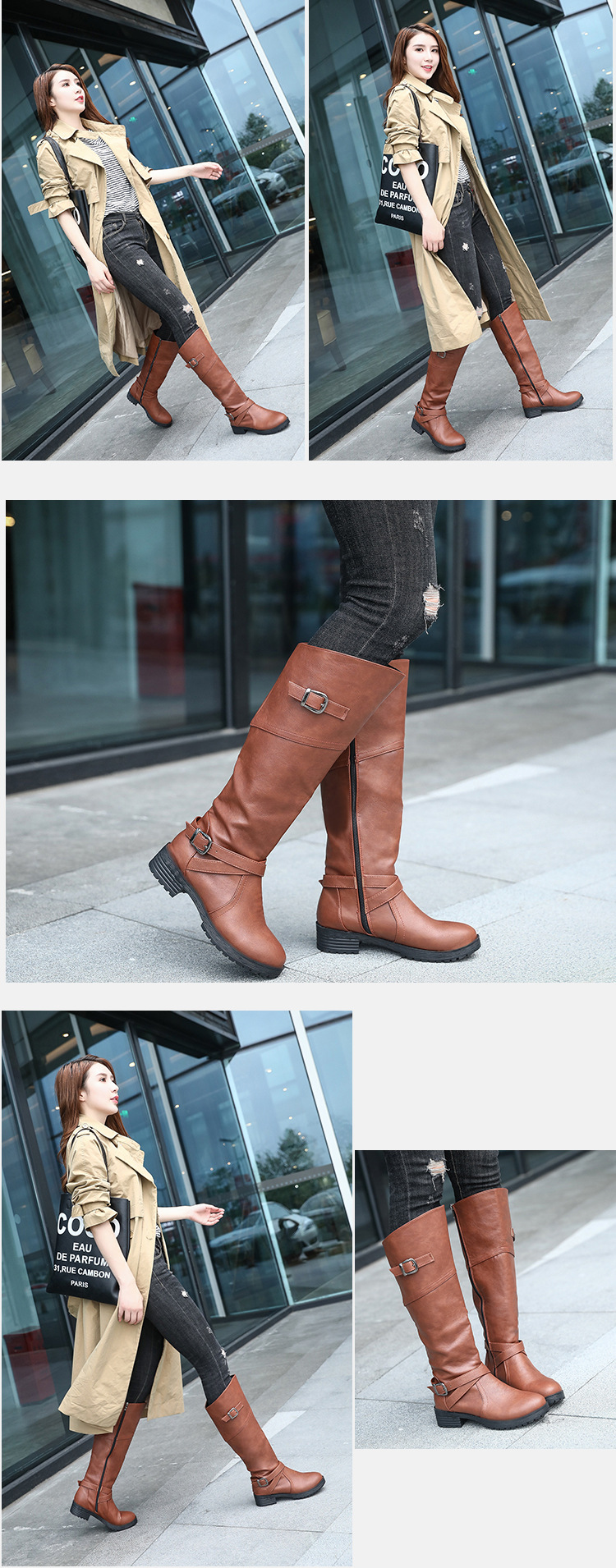 Bottes femme en PU artificiel - Ref 3354944 Image 30